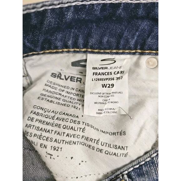 Silver Jeans ~Woman Size 29~ Blue Denim Frances Capri Jeans. - Picture 10 of 14